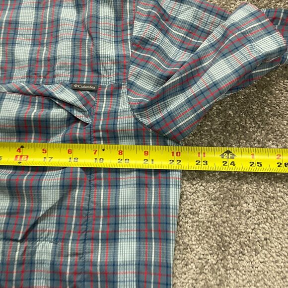 Columbia Silver Ridge Shirt Men Medium Multicolor Plaid Button Down Short Sleeve - Picture 12 of 12